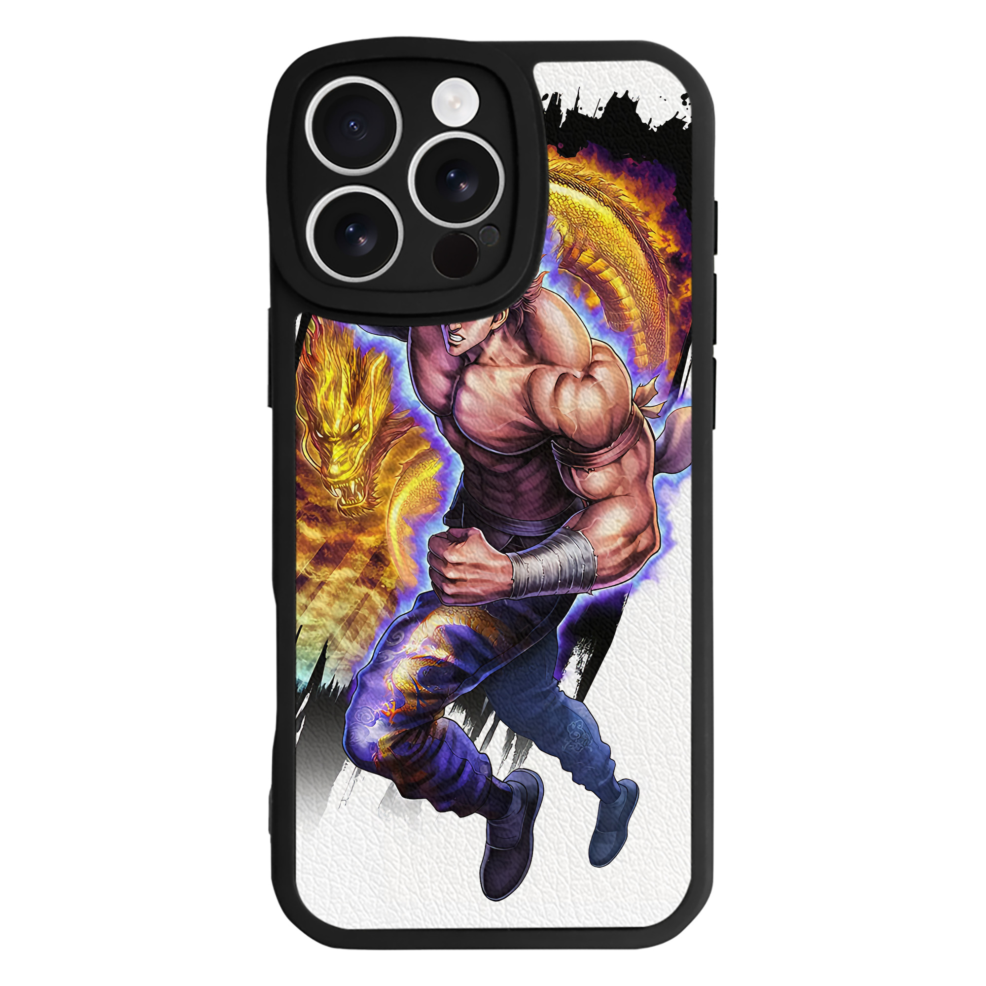 （画像用） 北斗の拳 Fist of the North Star 【iPhone 16シリーズ対応】シリコンスマホケース（レザー調） 材質：シリコン